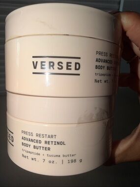 NEW Bundle Sealed Versed Press Restart Advanced Retinol Body Butter 7oz each